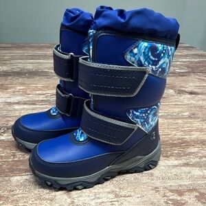 Lands' End | NWT Navy and Blue Kids Snow Boots Winter Warm Treads Size 11